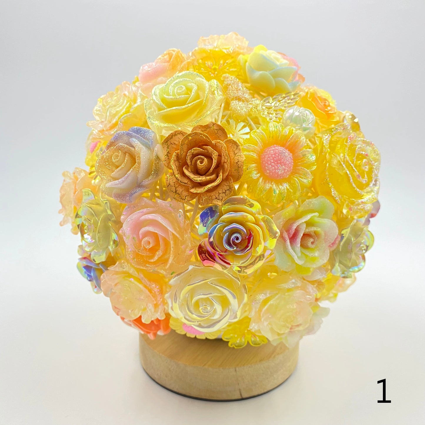 【Night Lamp】Resin Rose Flower Lamp