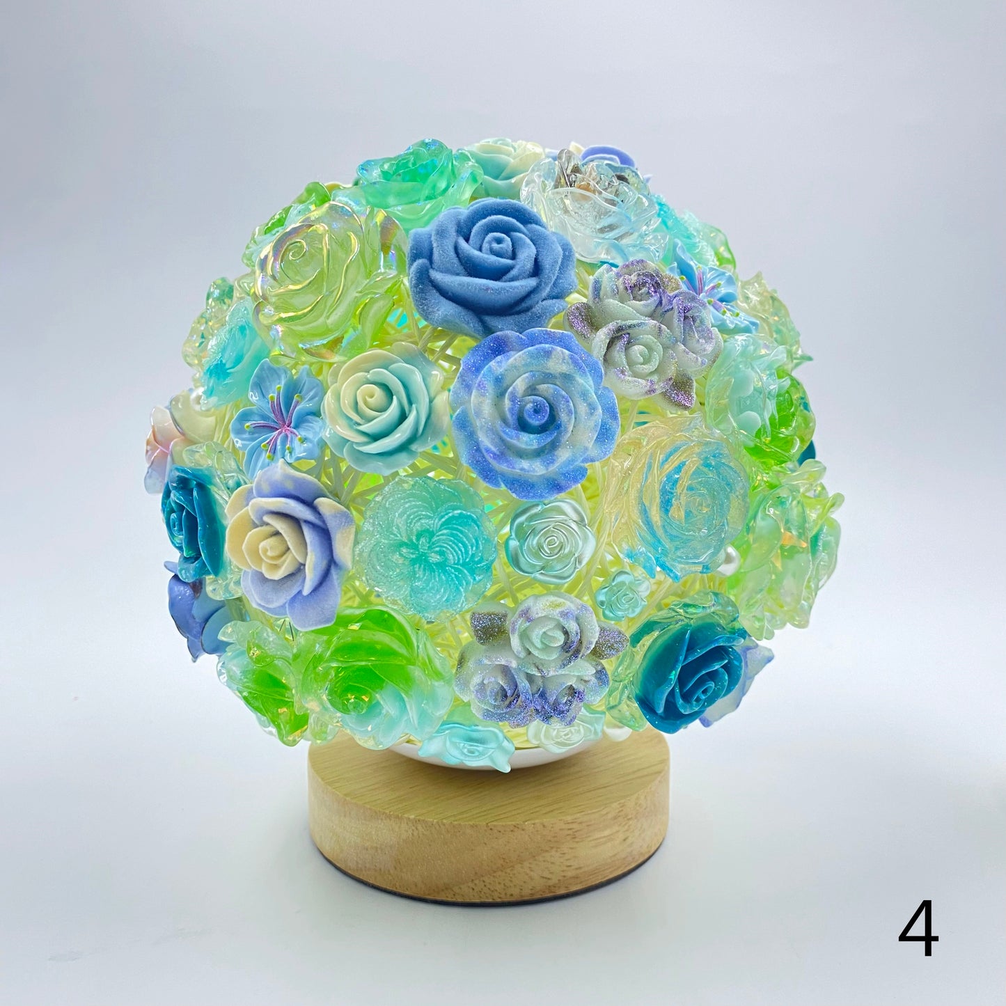 【Night Lamp】Resin Rose Flower Lamp