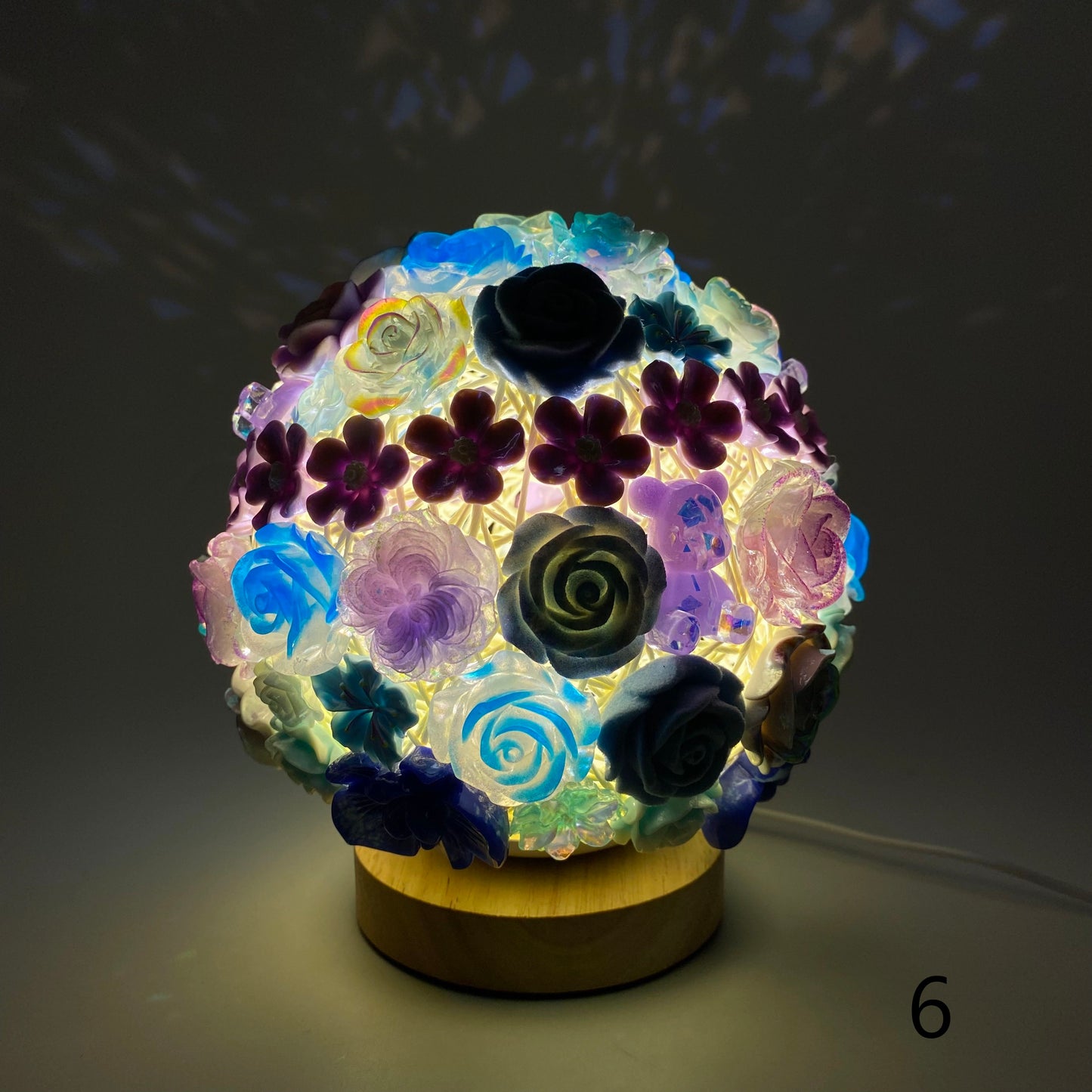 【Night Lamp】Resin Rose Flower Lamp