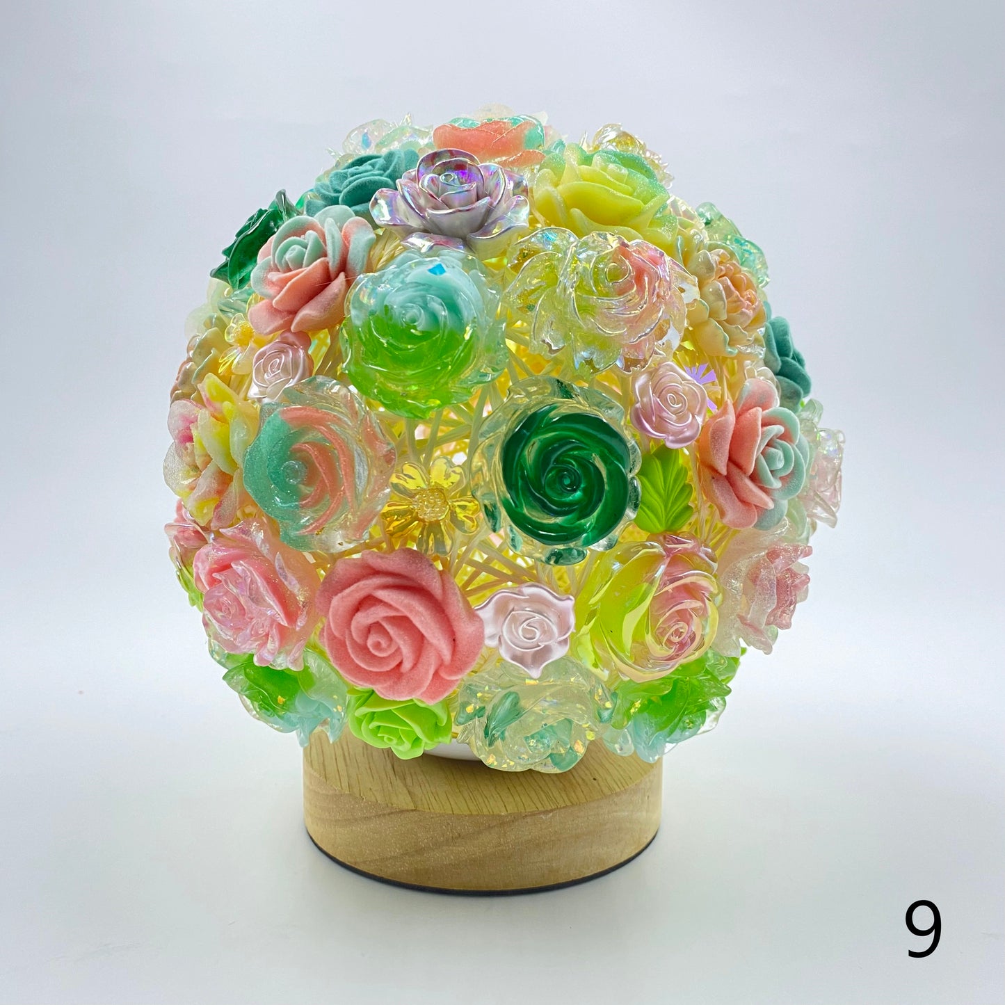 【Night Lamp】Resin Rose Flower Lamp