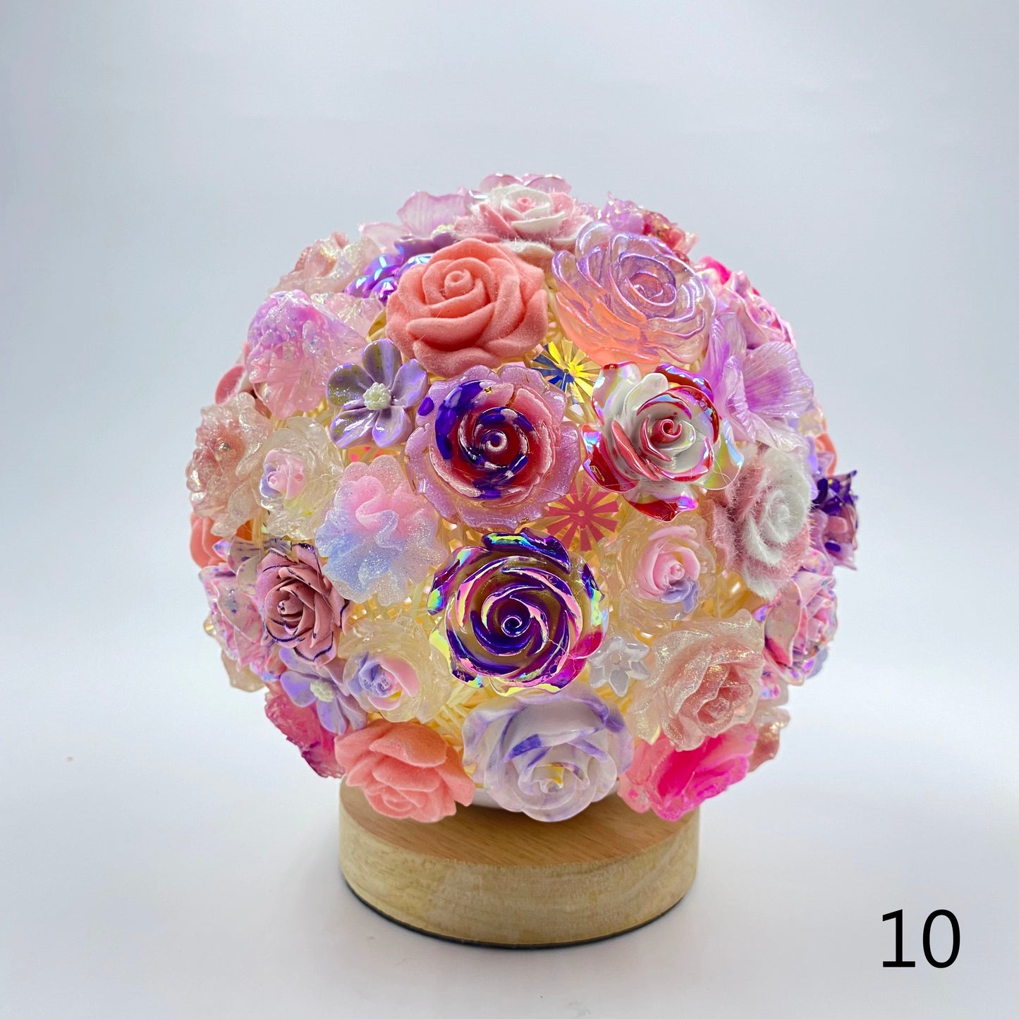【Night Lamp】Resin Rose Flower Lamp