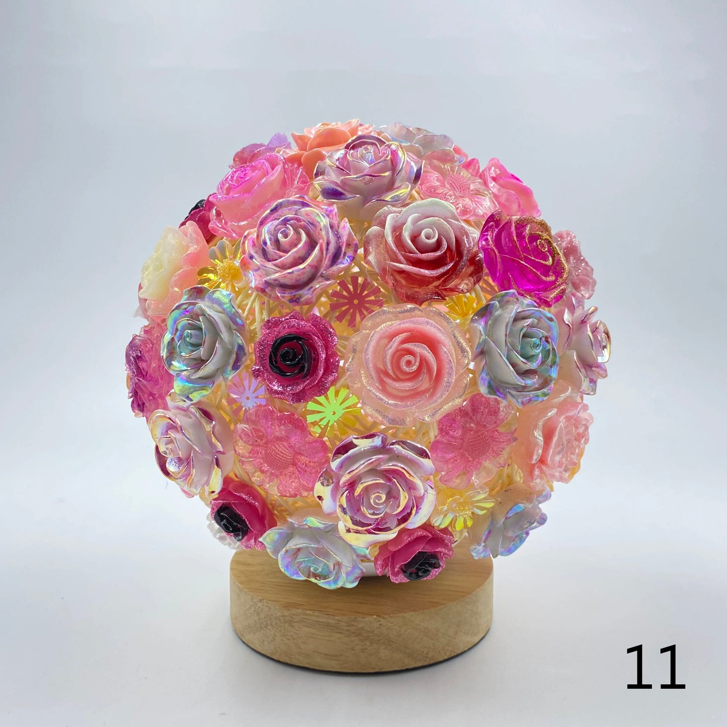 【Night Lamp】Resin Rose Flower Lamp