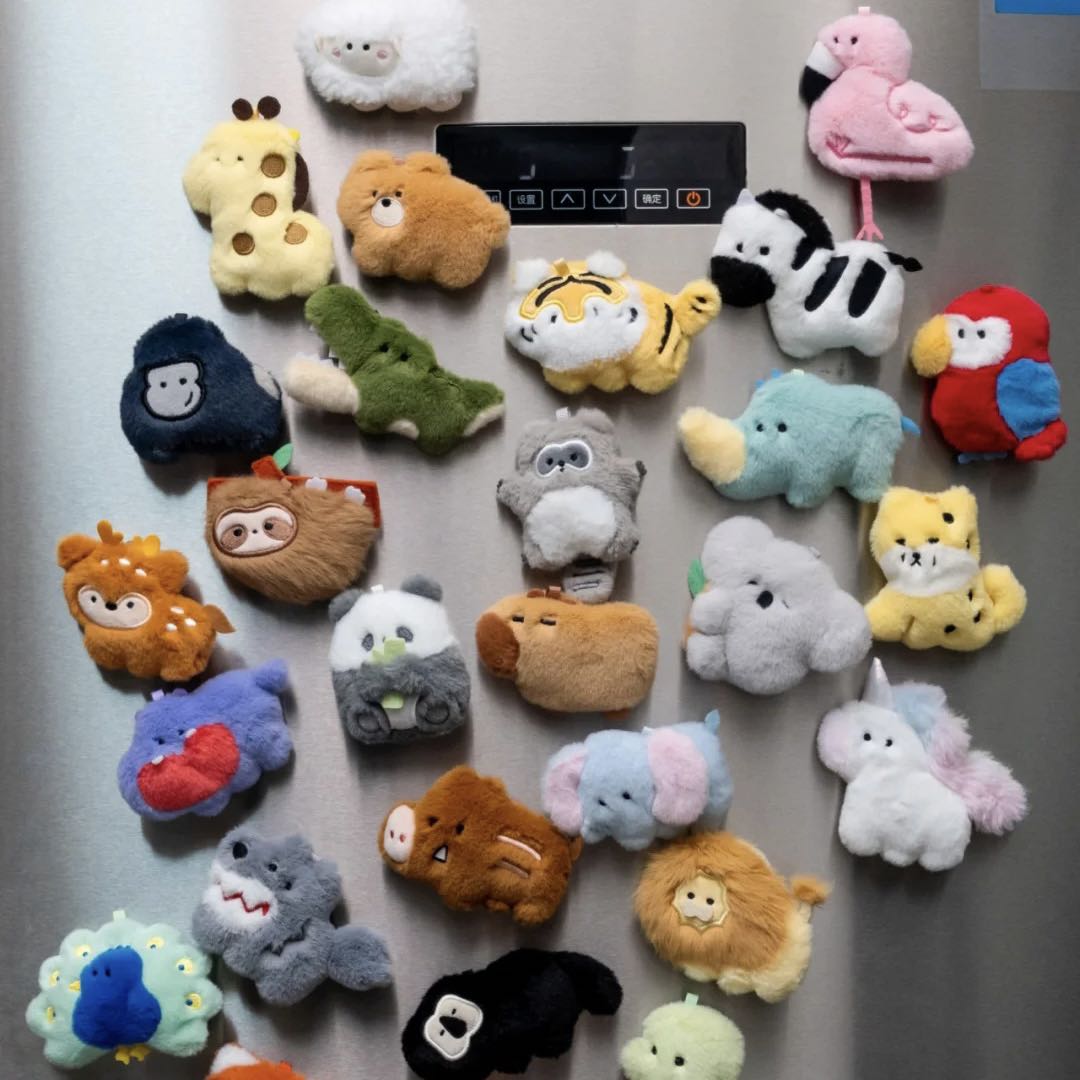 Animal Carnival Party - Find the Unicorn Refrigerator Magnet - Kosbling Doll Series (Beads Doll)