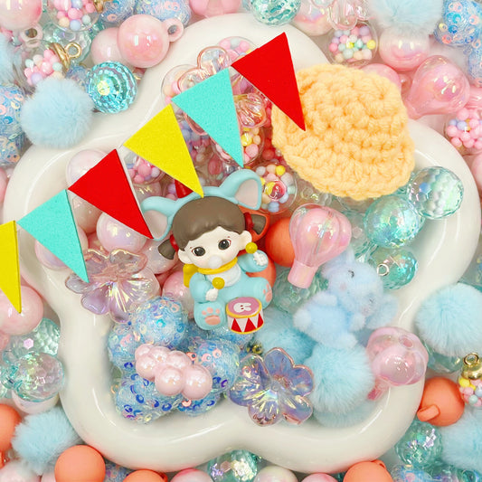 Cotton Candy Sky - Beads Mix For Hanging ornament(Miki)-BD