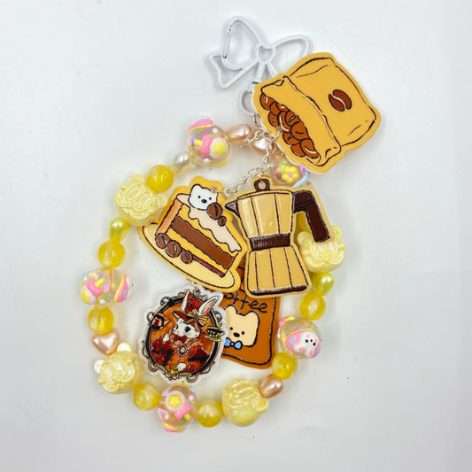 Coffee Time - Double Sided Acrylic Charm/Pendant Mix -supermix