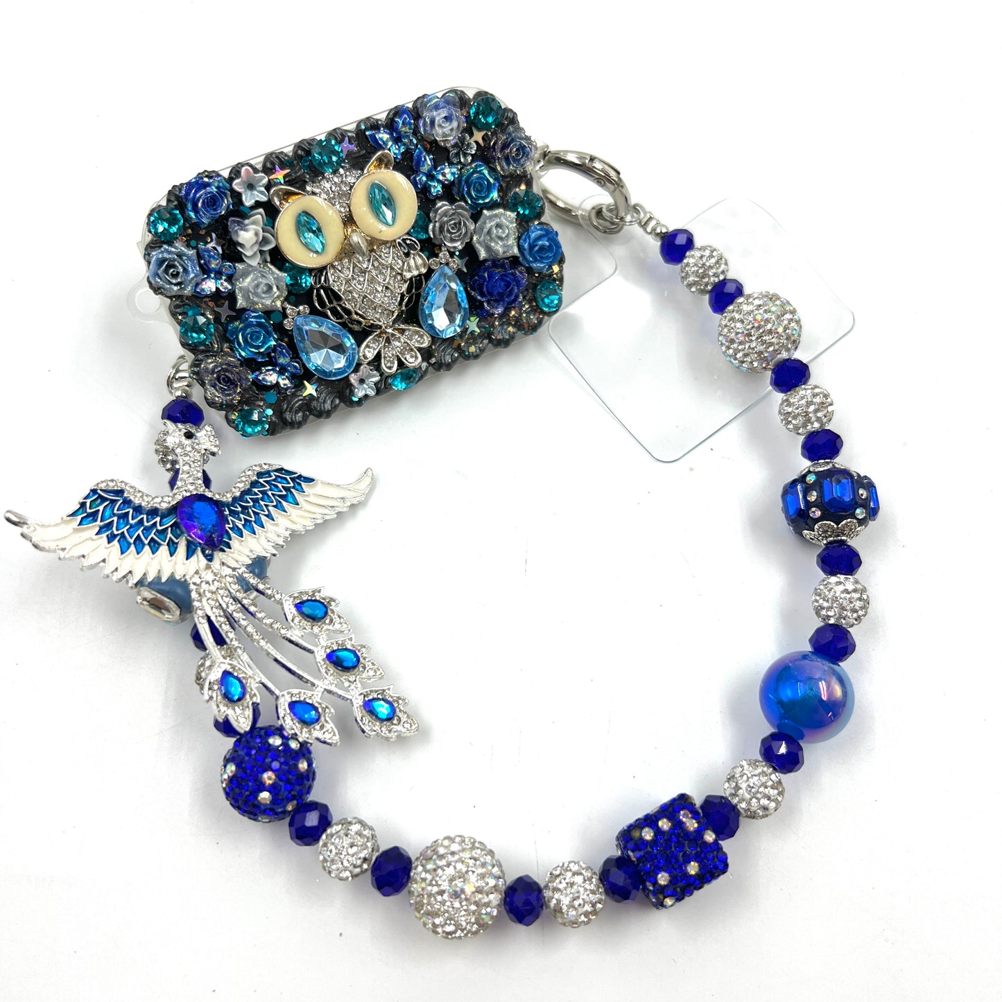 Handmade Phone Clip With Mirror - Cream Glue