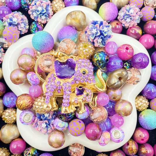 Sugar Plum Sparkle Beads Mix for keychian