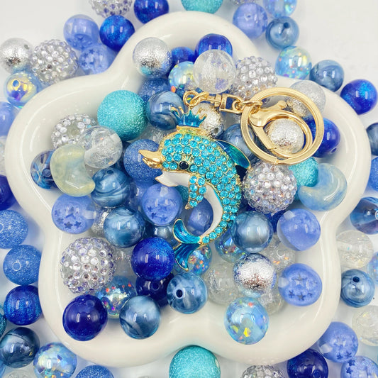 Sapphire Moon - Bead Mix for Keychain -BD