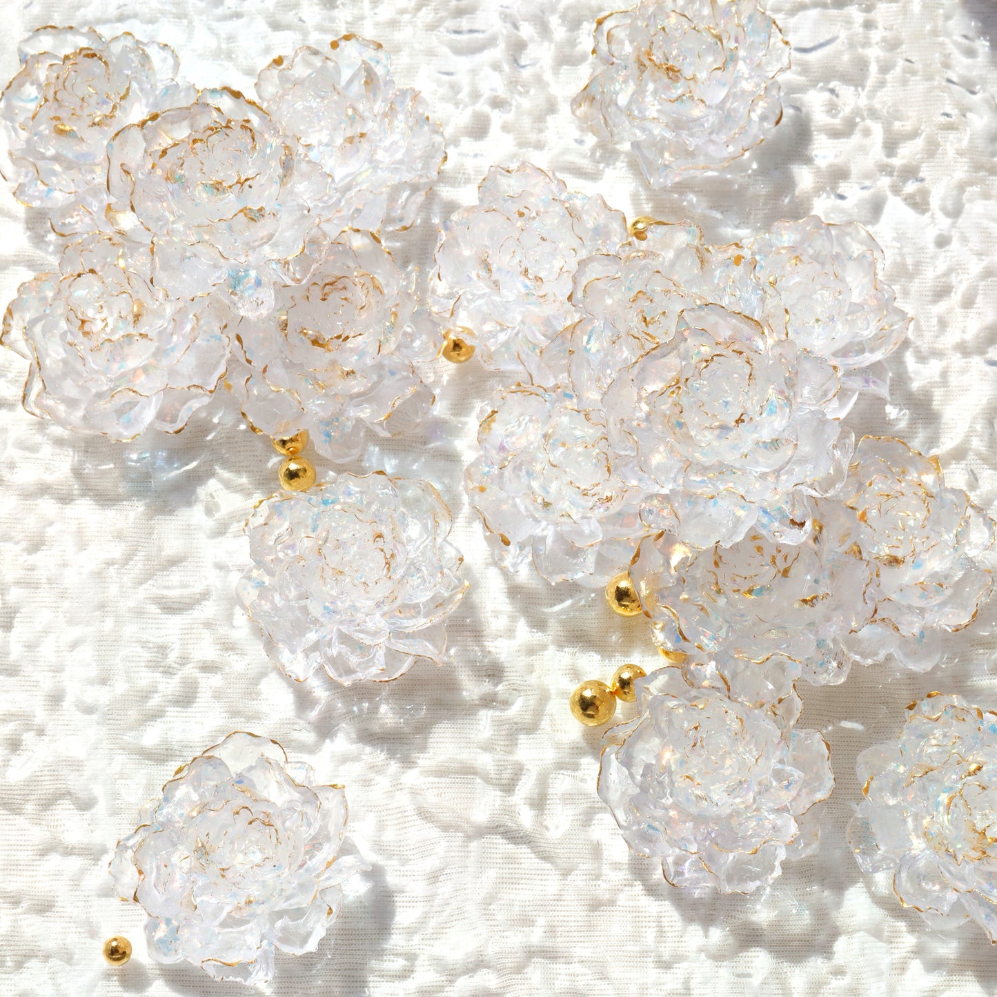 Crystal Ice Lotus - Snow Lotus - Kosbling Rose - Total 6 Styles