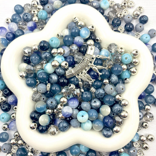 Deep Blue Sea Beads Mix for Bracelet -BD