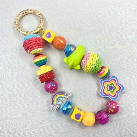 Rainbow Licious- Beads Mix For Keychian Making(Miki)-BD