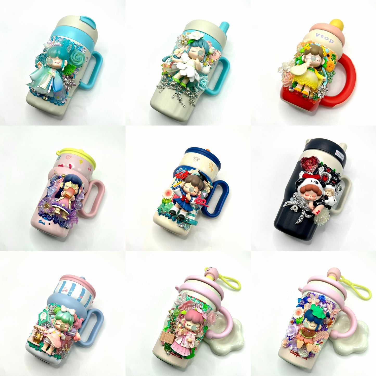 Kosbling Handmade Cream Glue Doll Cup