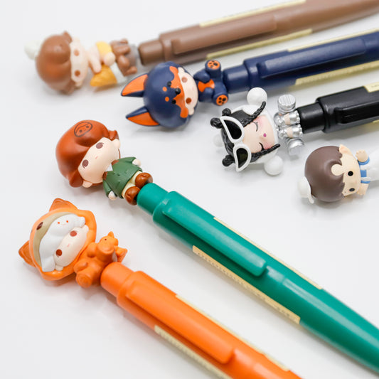 Kosbling Doll Ballpoint Pen - Black, Blue, Red Ink