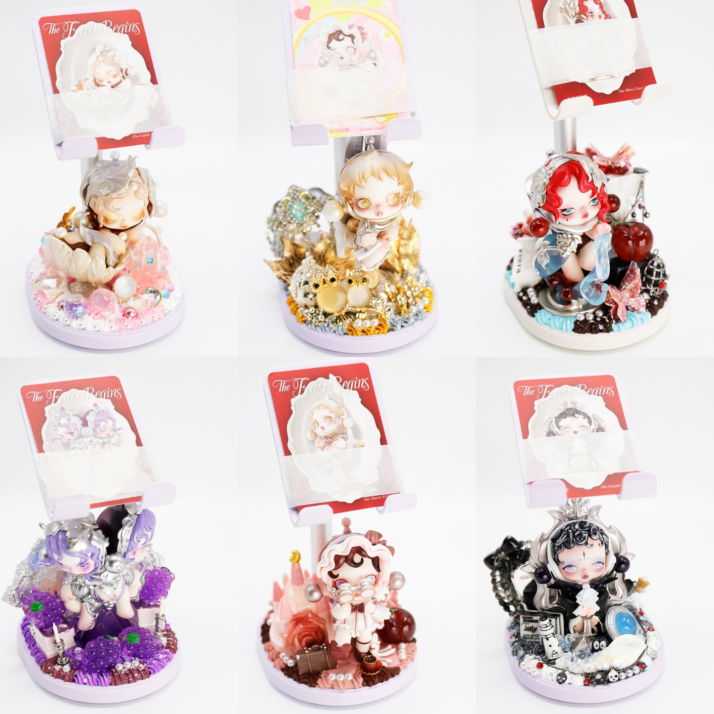 Handmade Phone Stand with Cream Glue Blind Bag - Kosbling Doll DIY