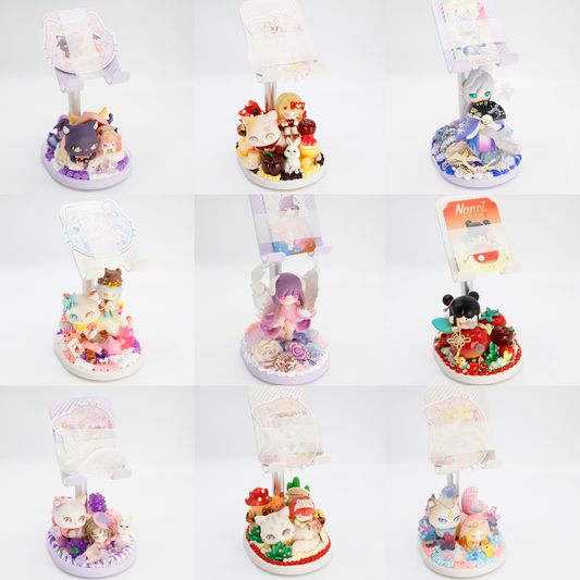 Handmade Phone Stand with Cream Glue Blind Bag - Kosbling Doll DIY