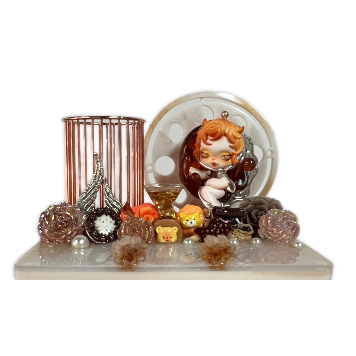 【20% OFF LIVE OFFER】Handmade Resin Stand with Doll Brush Holder & Phone Stand Feature Blind Bag 2