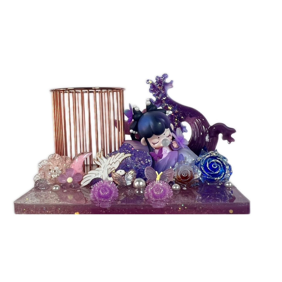【20% OFF LIVE OFFER】Handmade Resin Stand with Doll Brush Holder & Phone Stand Feature Blind Bag 2