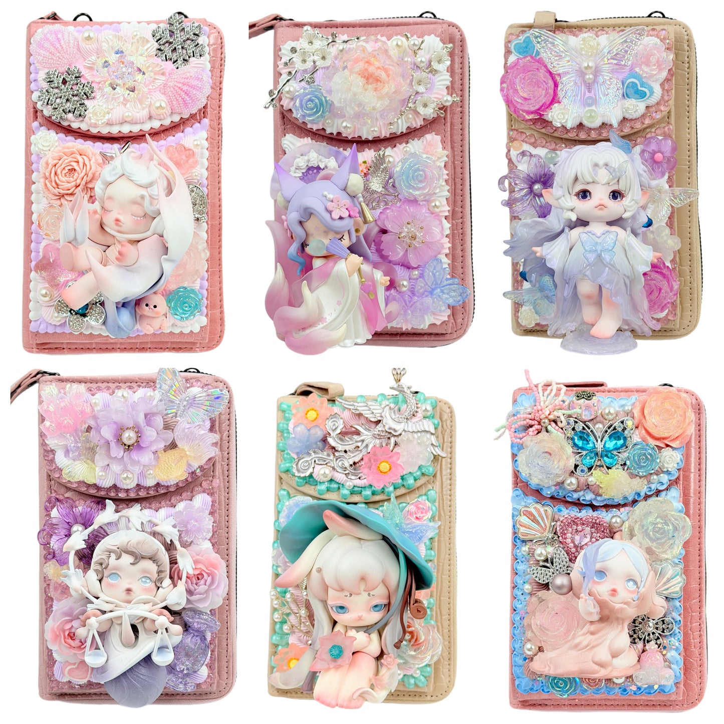 【25%OFF】Phone Wallet Bag with Cream Glue, Doll DIY - Kosbling Handmade Blind Bag