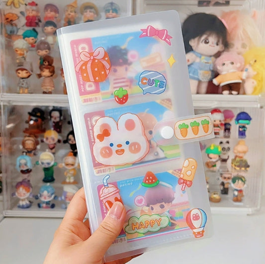 Blind box card organizer, four-compartment large capacity, 3-inch instant photo card and business card collector's album