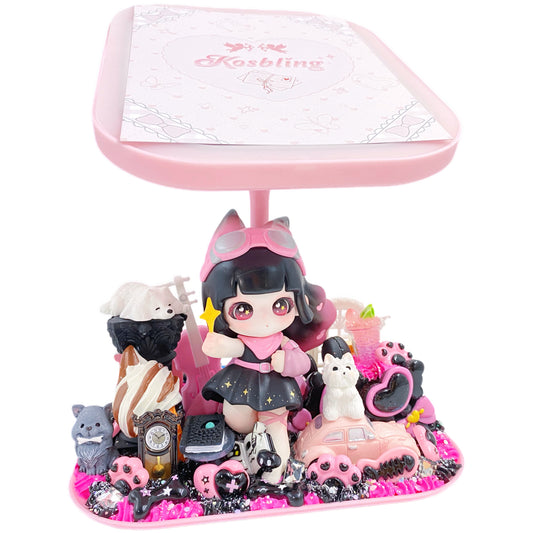 【20%OFF】Handmade Lighting Makeup Mirror with Cream Glue, Doll DIY - Kosbling Blind Bag