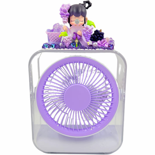 【20% OFF LIVE ONLY】Handmade Rechargeable Desktop Fan with Cream Glue Doll DIY - Kosbling Handmake Blind Bag