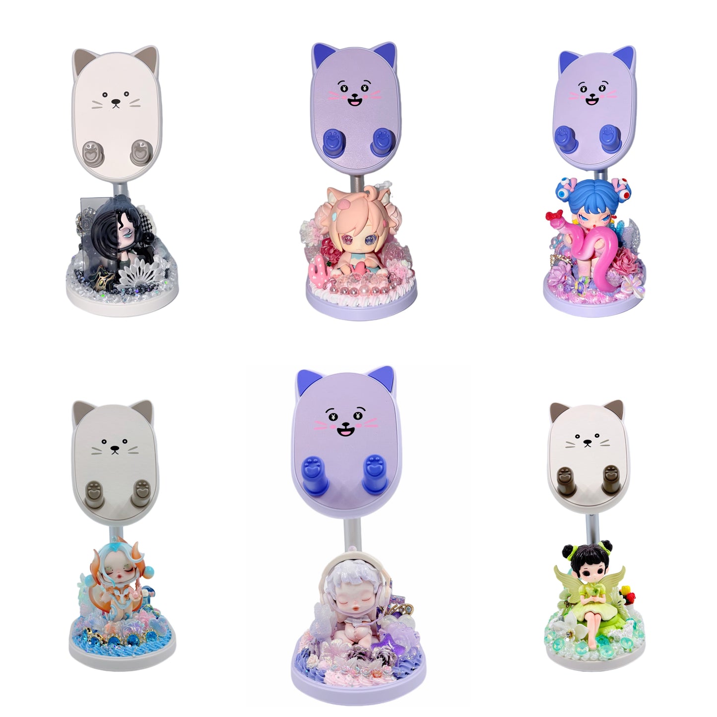 【20% OFF LIVE ONLY】Handmade Phone Stand with Cream Glue Blind Bag - Kosbling Doll DIY