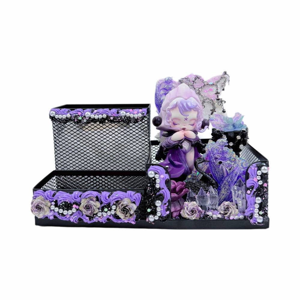 Handmade mesh desk organizer with Cream Glue, Doll DIY – Kosbling Handmade Blind Bag