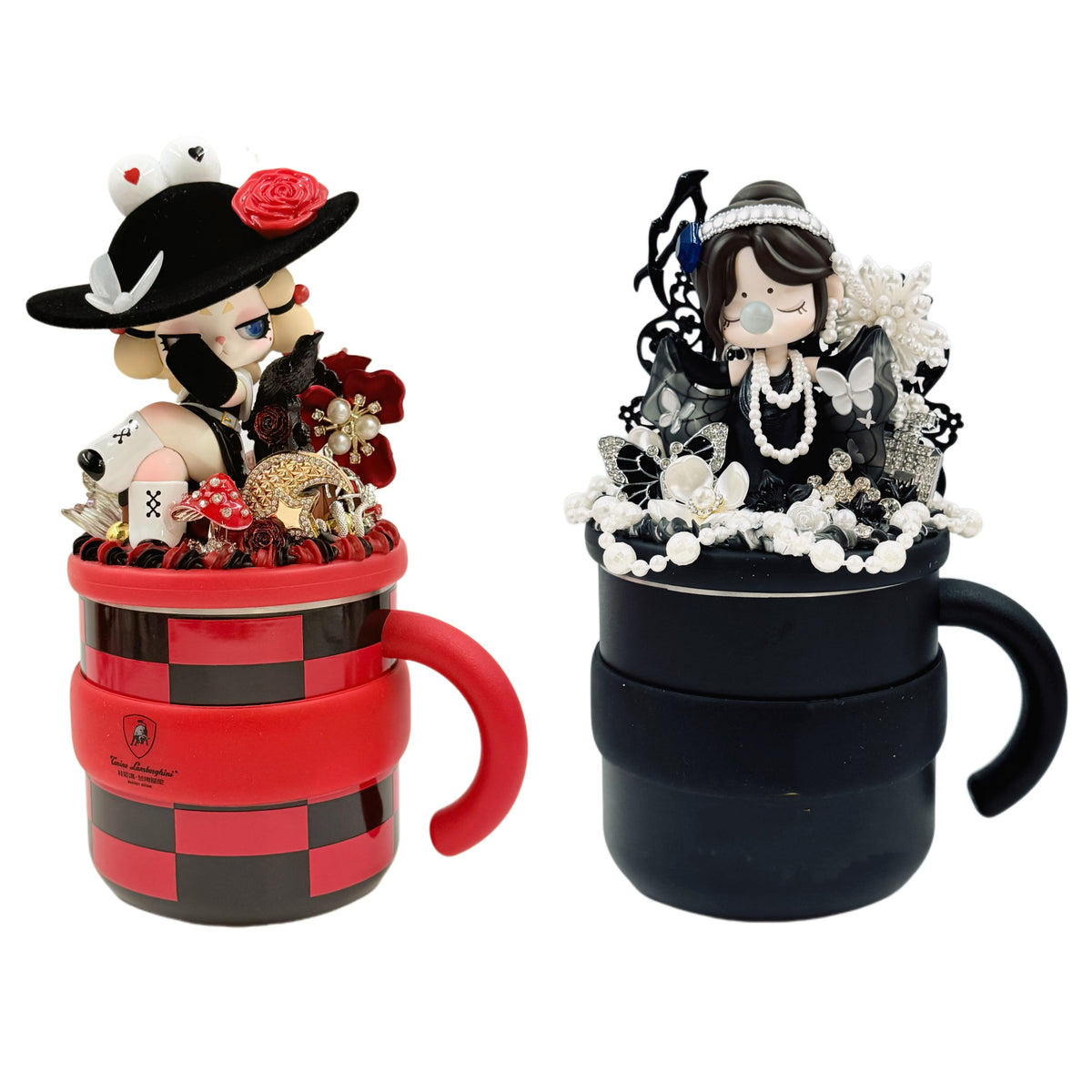 【20% OFF ONLY】TonTon Cup 450ml Stainless Steel Inner Liner Handmade with Cream Glue, Doll DIY – Kosbling Handmade Blind Bag