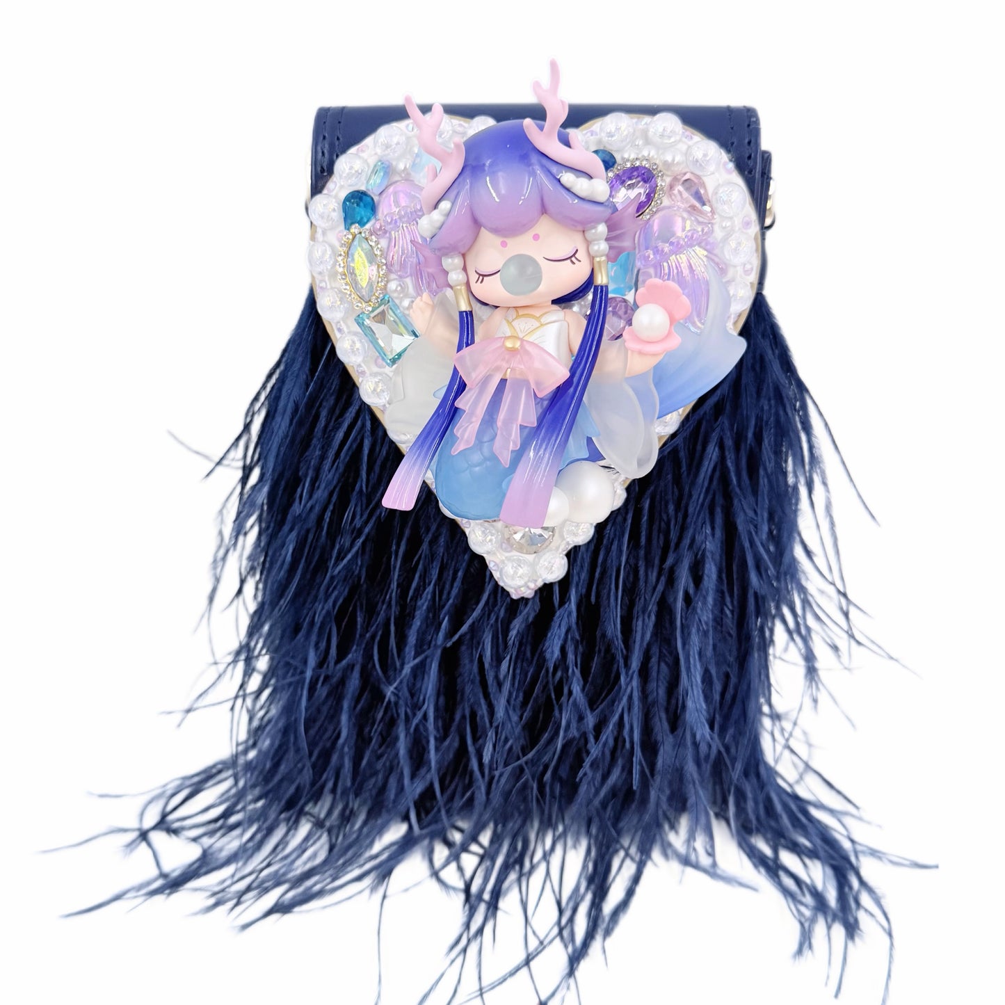 【20%OFF ONLY】Handmade Heart-Shaped Crossbody Phone Bag With Diamond Doll DIY-Kosbling Blind Bag