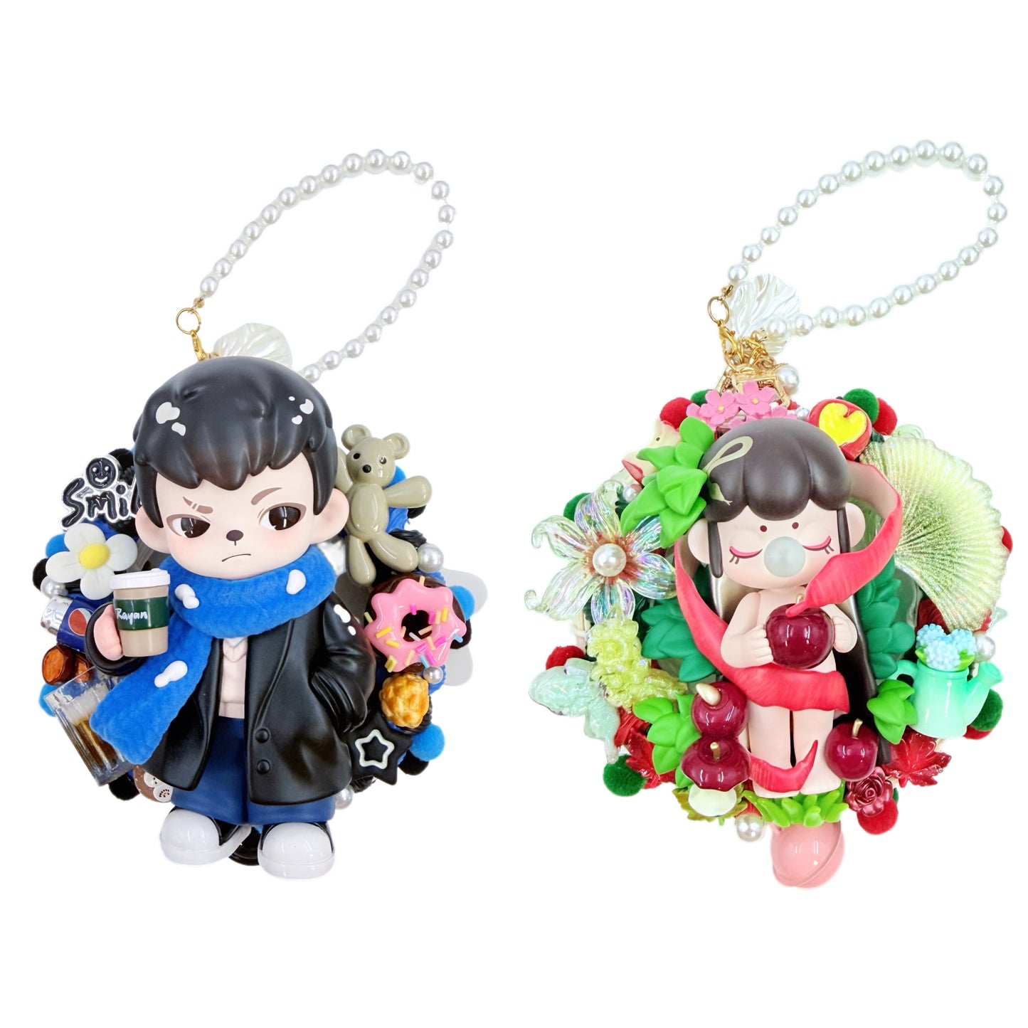 【20% OFF ONLY】Handmade Rattan Ring Car Mirror Pendant With Cream Glue, Doll DIY – Kosbling Handmade Blind Bag