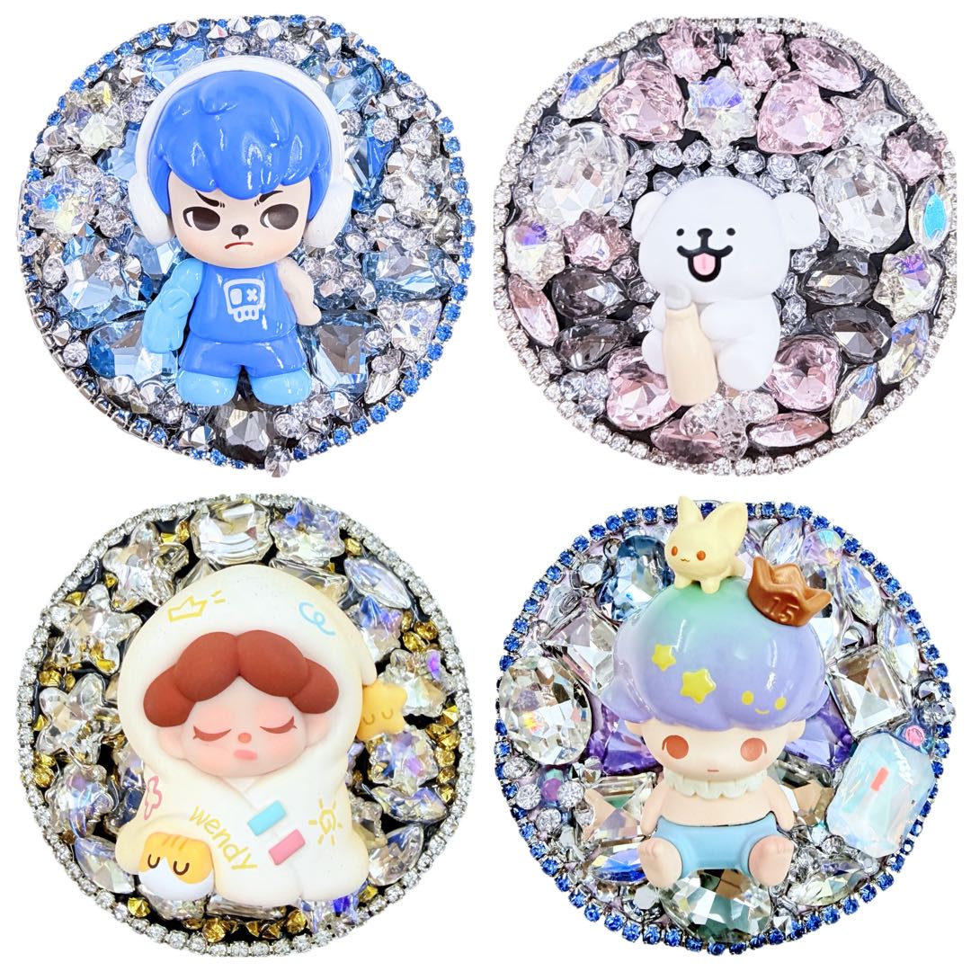 【20%OFF ONLY】Magsafe Magnetic Phone Holder with Makeup Mirror With Diamond Cream Glue, Doll DIY-Kosbling Blind Bag