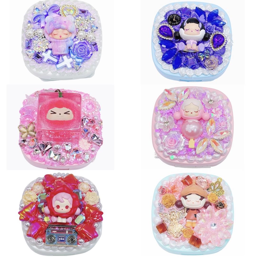 【20% OFF ONLY】Headmade Mini Portable Contact Lens Case With Cream Glue - Kosbling Handmade Blind Bag
