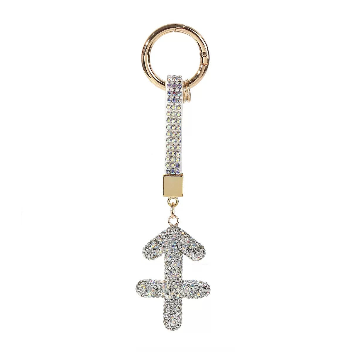 12 Constellation Diamond Bag Pendant Keychain