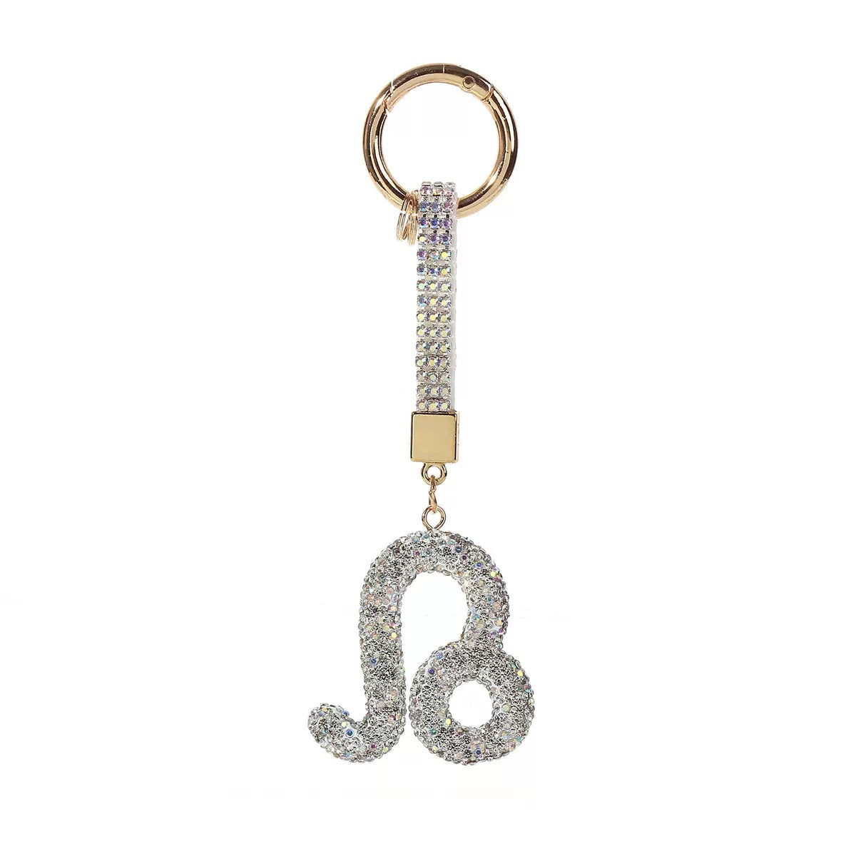12 Constellation Diamond Bag Pendant Keychain