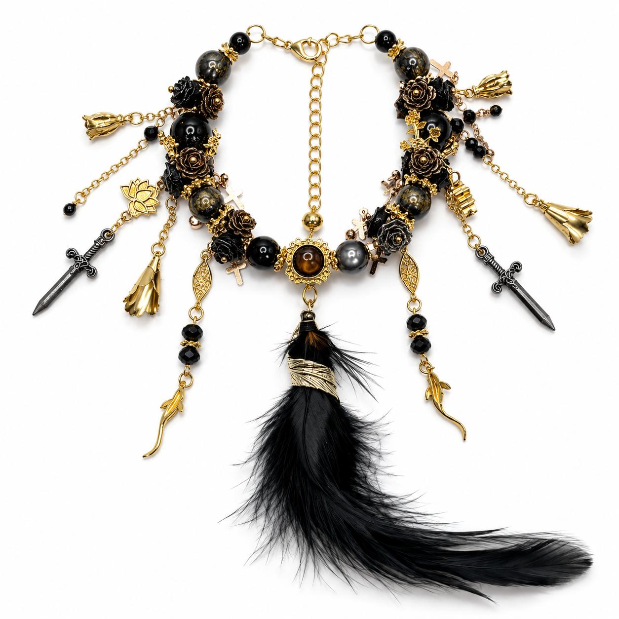 Handmade Floral Bracelets - Feather KJ1