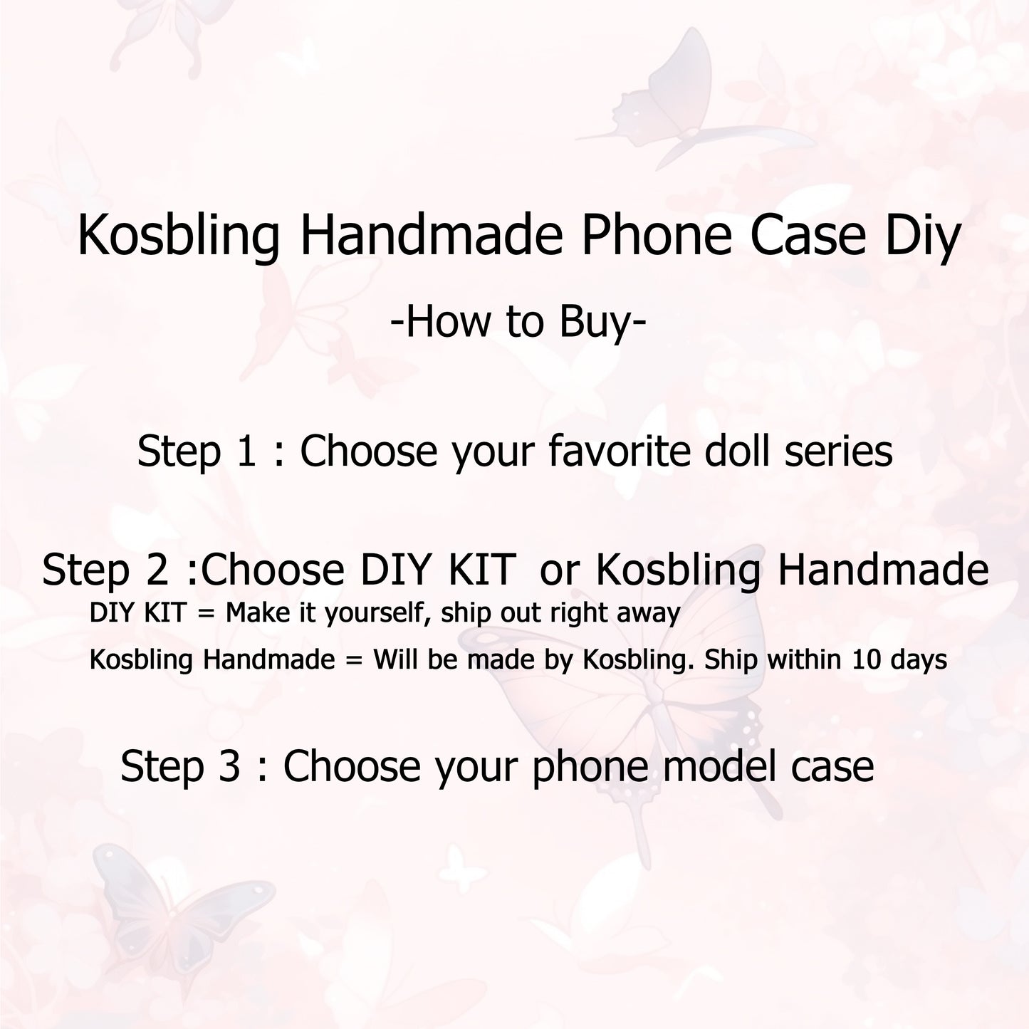 DOLL Phone Case DIY - Kosbling Handmade