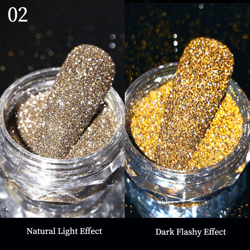 Fluorescent Crystal Glitter Powder, Extra Shine under Flashy for Resin Art Crafts, Cosmetic ,Nail Body Face Eye, Slime Tumbler Jewelry Making