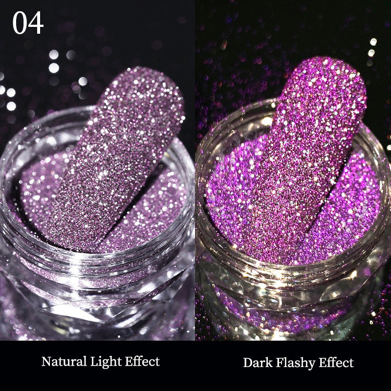Fluorescent Crystal Glitter Powder, Extra Shine under Flashy for Resin Art Crafts, Cosmetic ,Nail Body Face Eye, Slime Tumbler Jewelry Making