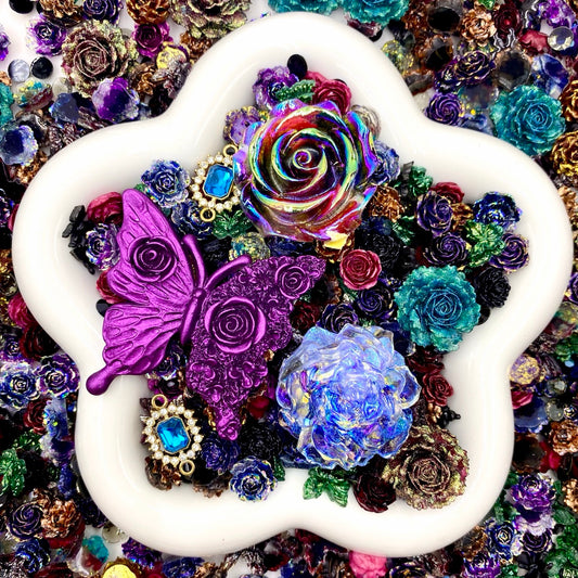 【Buy One Get Equal Volume for Free】- DK03B - Nail Charm+ Rose Mix-glow(Miki)- FC1 1