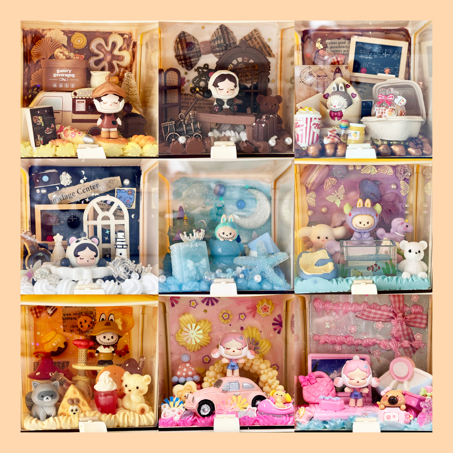 Doll Storage Drawer- Blind Bag - Cream Glue