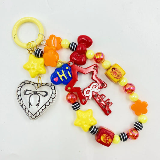 【Buy One Get One Equal Volume For Free】Twinkle Star Beads Mix For Keychian(Miki)-BD