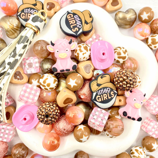 Pink Rodeo - Beads Mix for keychain(Miki)-BD
