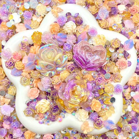 Princess Meadow - Nail Charm+Rose Mix - glow(Miki)-FC1
