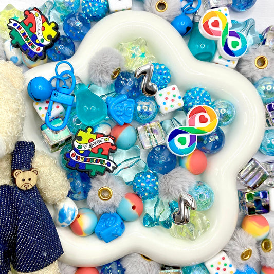 【Buy One Get One Equal Volume For Free】Different Is Beautiful - Beads Mix For Keychains(Miki)-BD