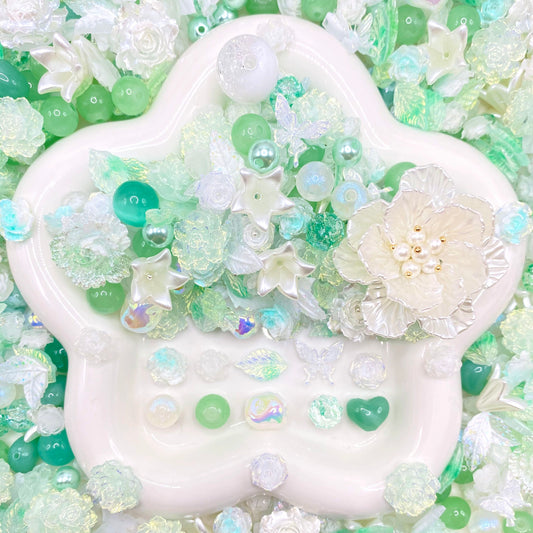 Jade Blossom - Nail & Beads Mix-glow(miki)- NailC