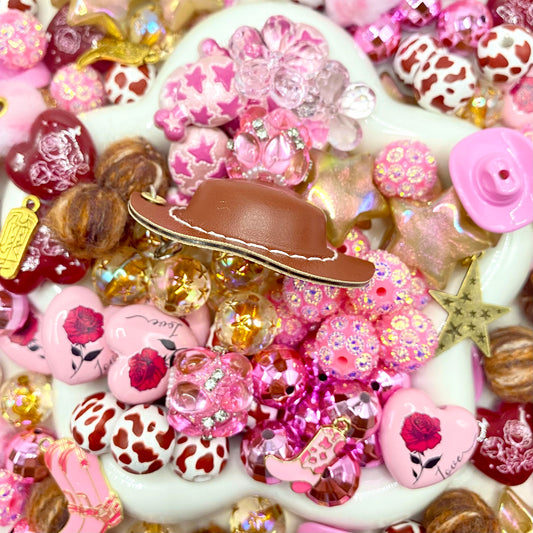【Buy One Get One Equal Volume For Free】Cowgirl Glam - Beads Mix For Keychains(Miki)-BD