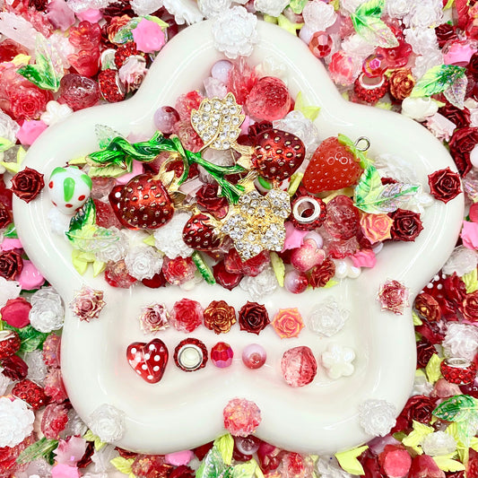 Strawberry Salad - Nail & Beads Mix-glow(miki)- NailC