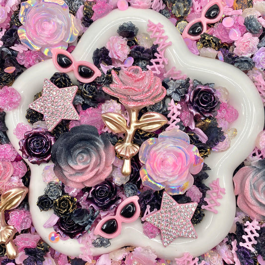 Laced Up Baddie - Nail Charm+ Rose Mix-glow(Miki)- FC1