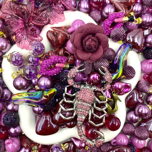 【Buy One Get One Equal Volume For Free】Plum Beads Mix for hanging ornament-BD