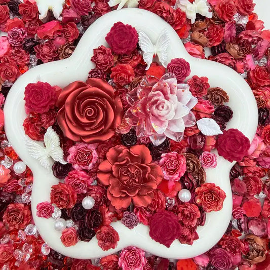 Velvet Merlot - Nail Charm+ Rose Mix-glow(Miki)- FC1
